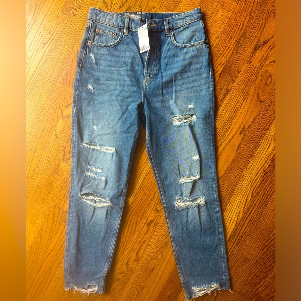 High waisted mom jeans